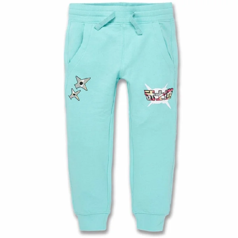 Kids Jordan Craig Invincible Plush Jogger Sweatpants (Egg Shell Blue) 8446K