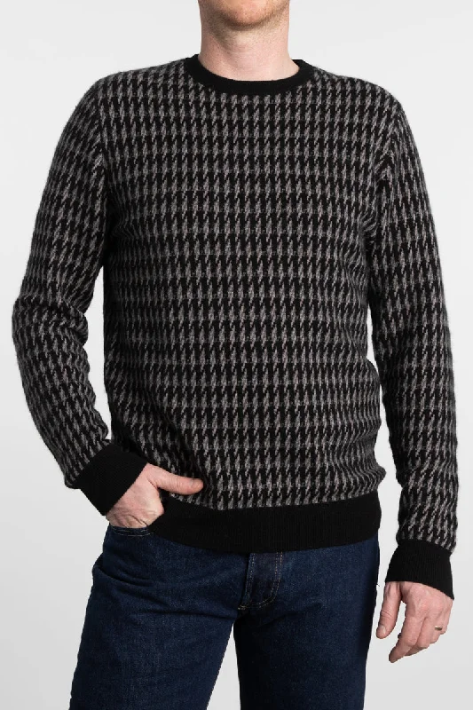 Kinross Cashmere Tweed Crew