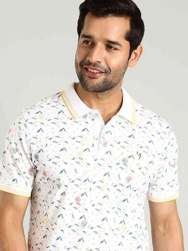 Men Printed Polo T-Shirt