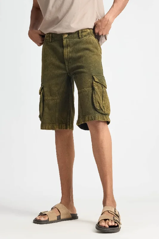 Olive Tinted Men's Cargo Shorts