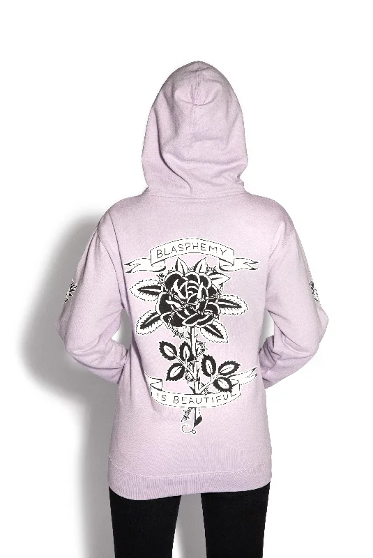 Blasphemy Is Beautiful - Pastel Hooded Pullover Sweater