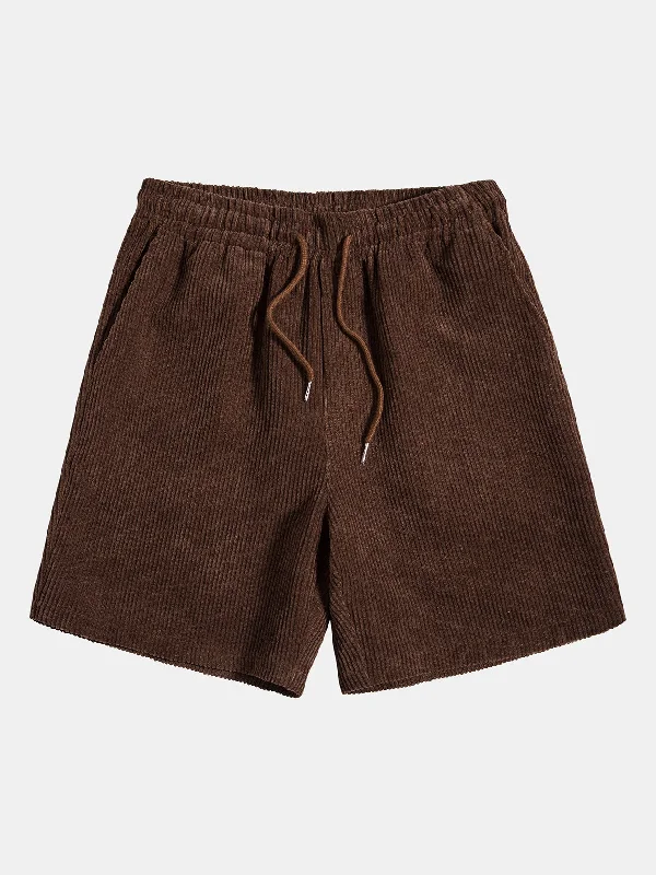 Corduroy Solid Shorts#we highly recommend choosing one size up#