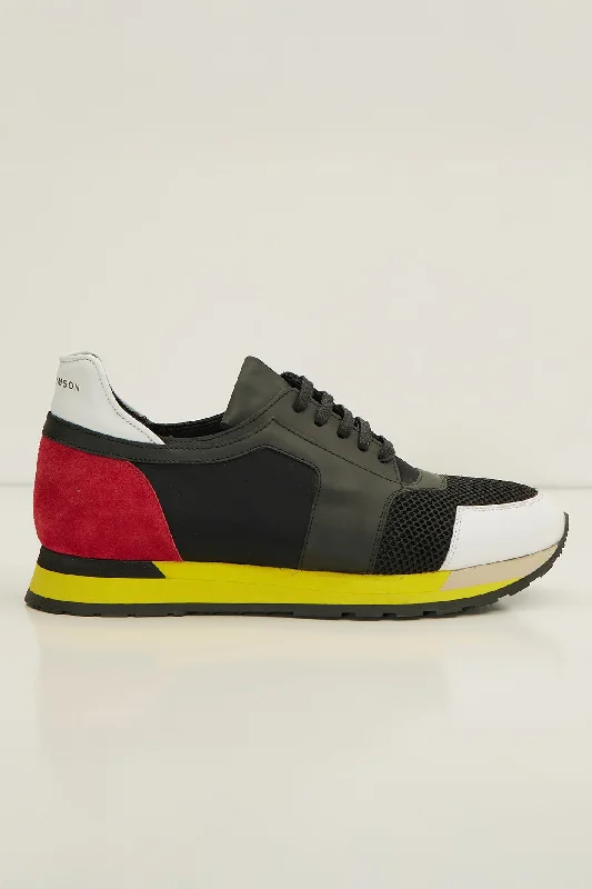 Skyscraper Runner Sneaker - Black Yellow