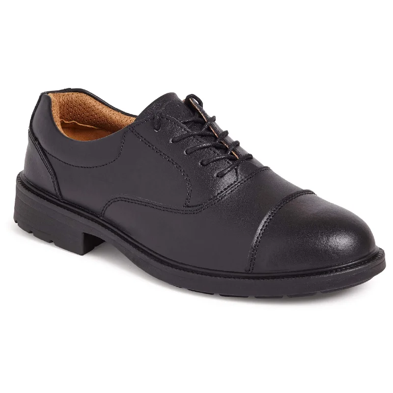 City Knights SS501CM Black Oxford Safety Shoes