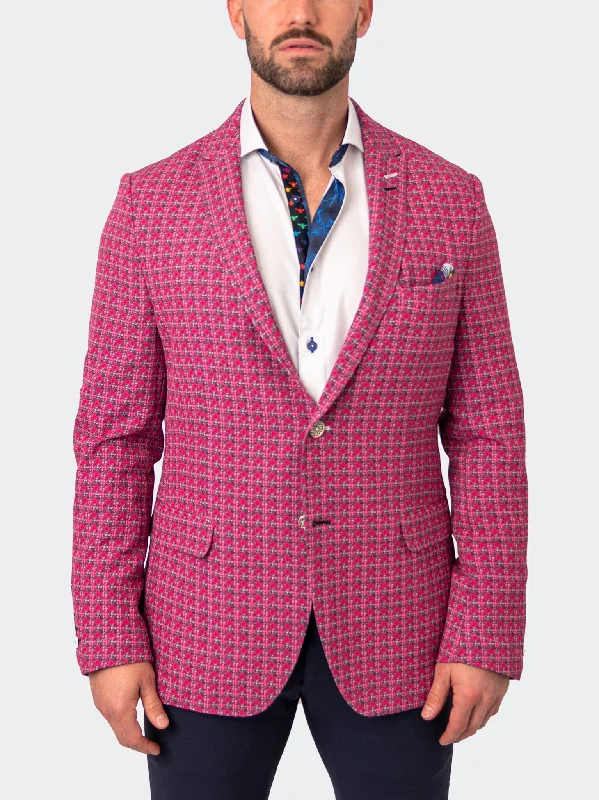 Blazer Unconstructed HerringbonePink Pink