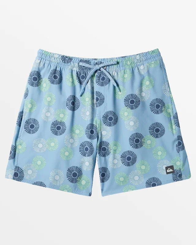 Waterman Urchin 18'' Elastic Waist Trunks - Urchin- Dusk Blue