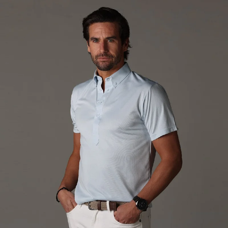 Oxford Button Down Collar Polo Light Blue