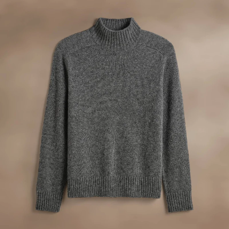 Cashmere Funnel Neck Sweater - Thunder