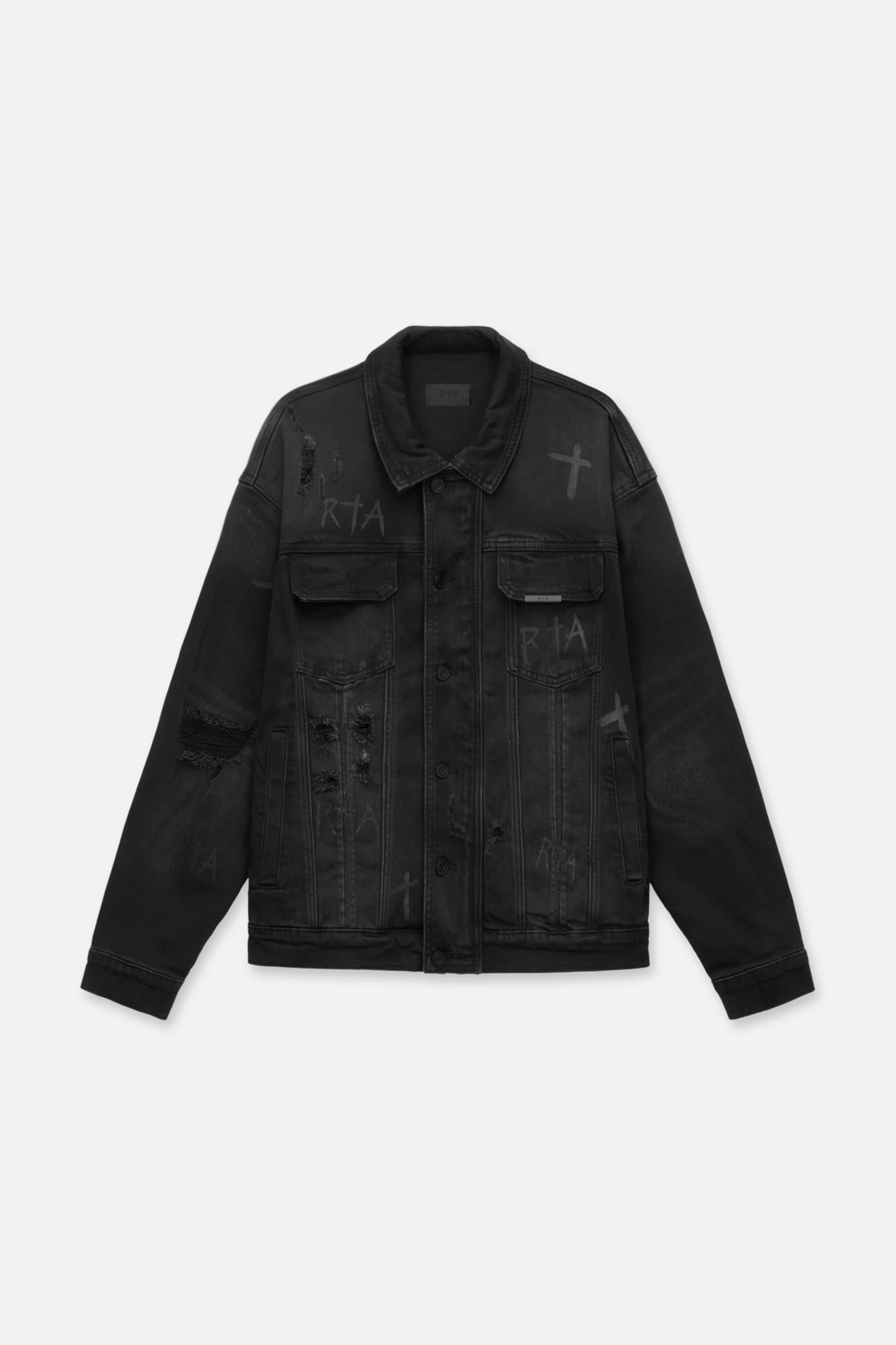 DANNY JEAN JACKET | CHARCOAL DISTRESSED