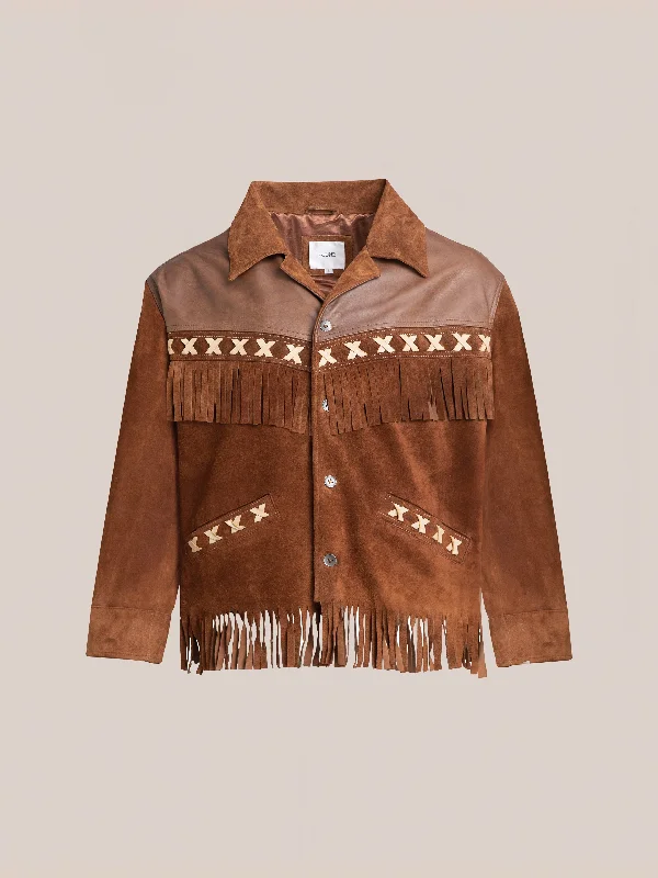 Western Fringe Suede Jacket