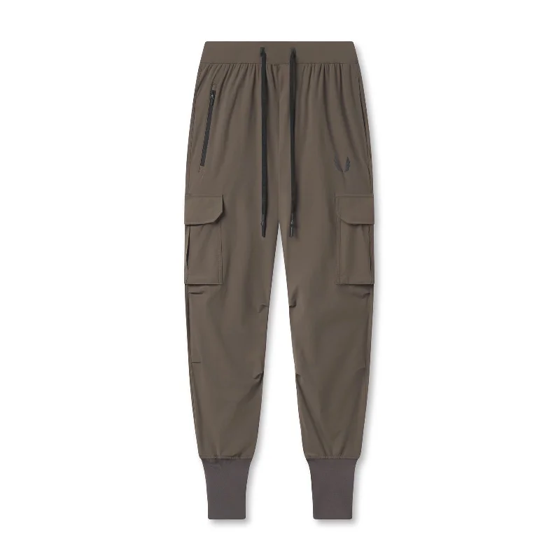 0825. Tetra-Lite® Cargo High Rib Jogger - Deep Taupe