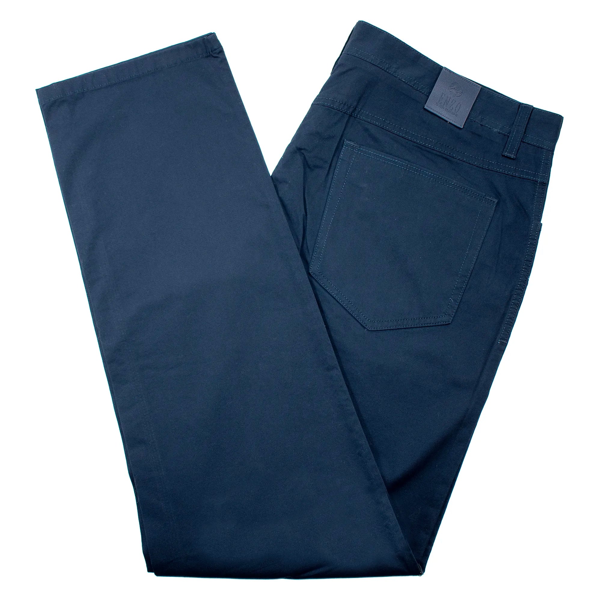 Navy Blue Stretch Slim-Fit Chino