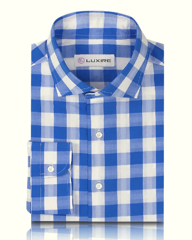 Friday Shirt: Blue White Macro Gingham