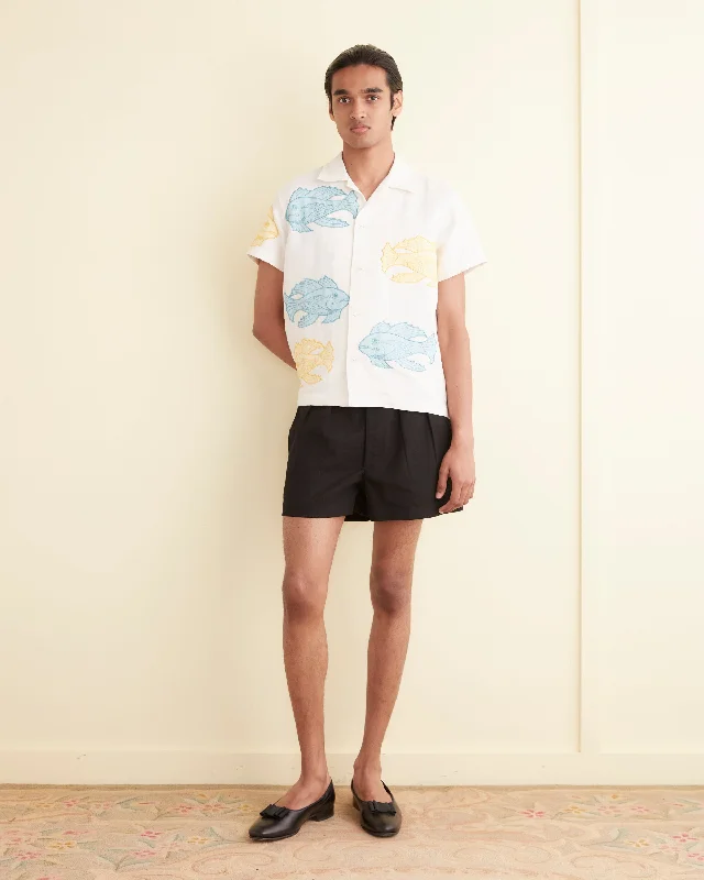 Piscine Appliqué Short Sleeve Shirt