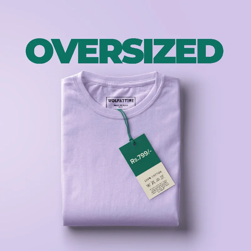 Lavender Oversized T-Shirt for Men