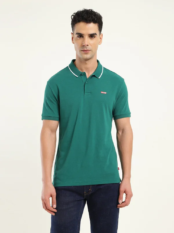 Men's Solid Polo T-Shirt