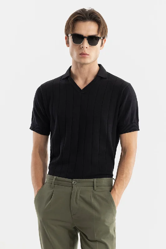 Nordic Black Polo T-Shirt