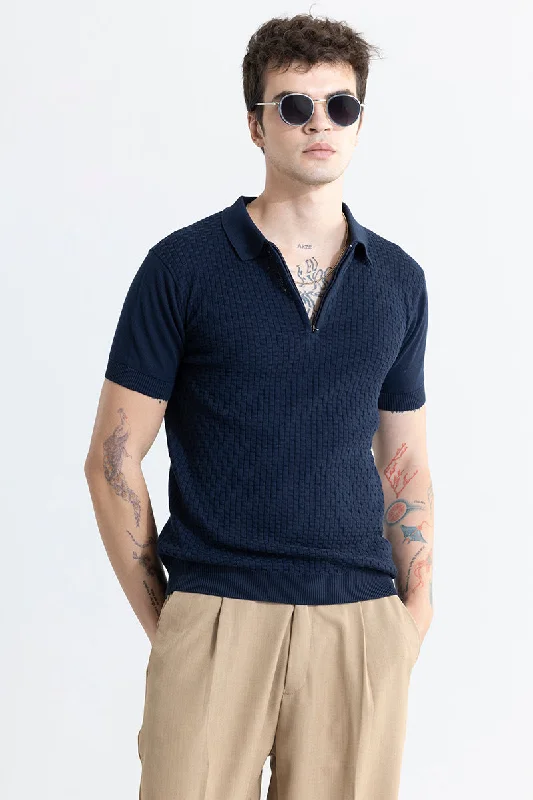 Nova Navy Blue Polo T-Shirt