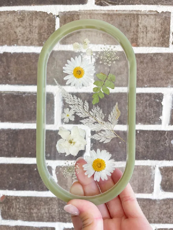 Boho Inspired Clear Flower Jewelry Tray