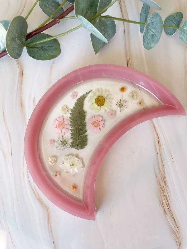 Boho Inspired Moon Shaped Jewelry Tray