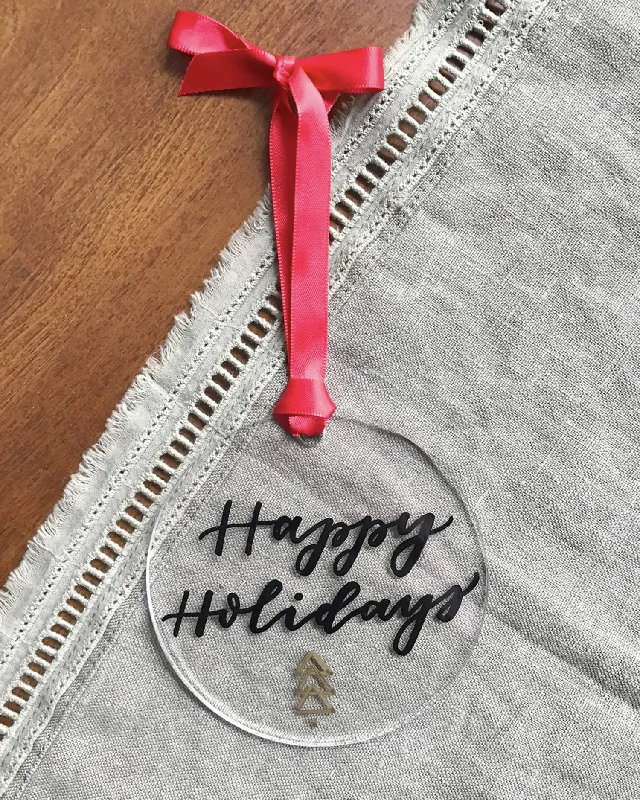 Happy Holidays Ornament