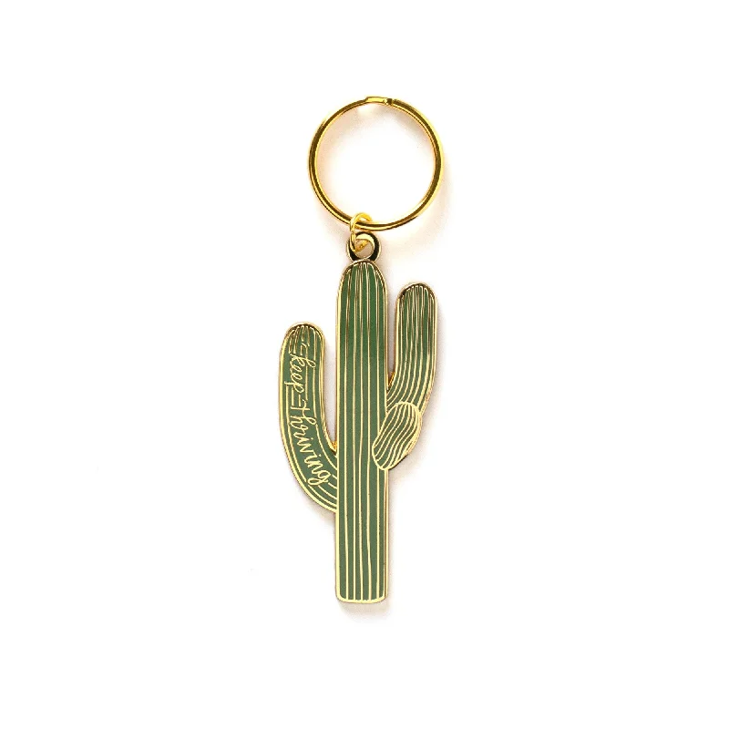 Keep Thriving Saguaro Cactus Keychain