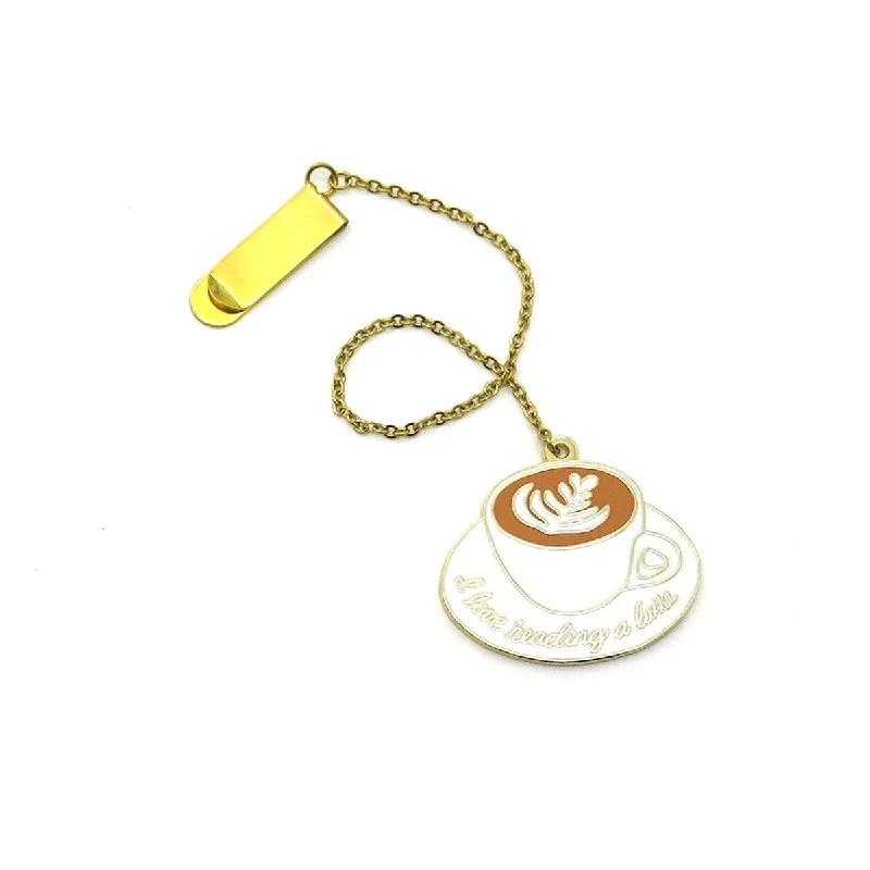 Latte Enamel Bookmark